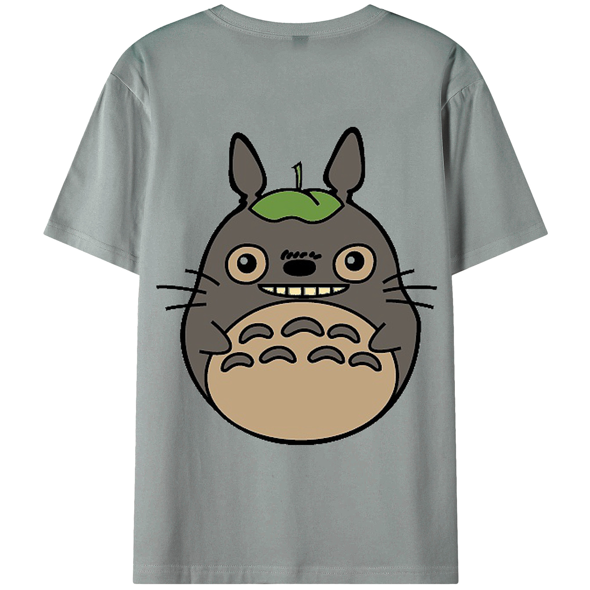（画像用） となりのトトロ 草壁メイ 草壁サツキ My Neighbor Totoro Satsuki Kusakabe Mei Kusakabe 綿100％ メンズ半袖Tシャツ（バックプリント） 通気性